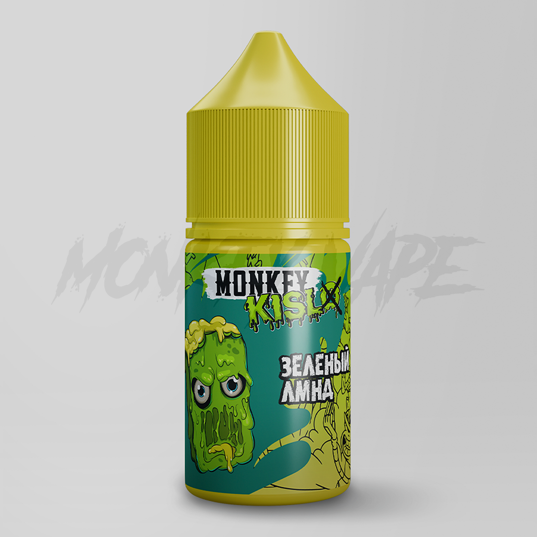 Жидкость Monkey Vape KISL 25мл #1 Зеленый Лмнд