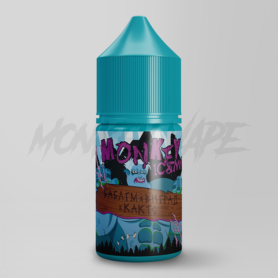 Жидкость Monkey Vape ic&mnt 25 мл №3 БаблГм Внград Кактс