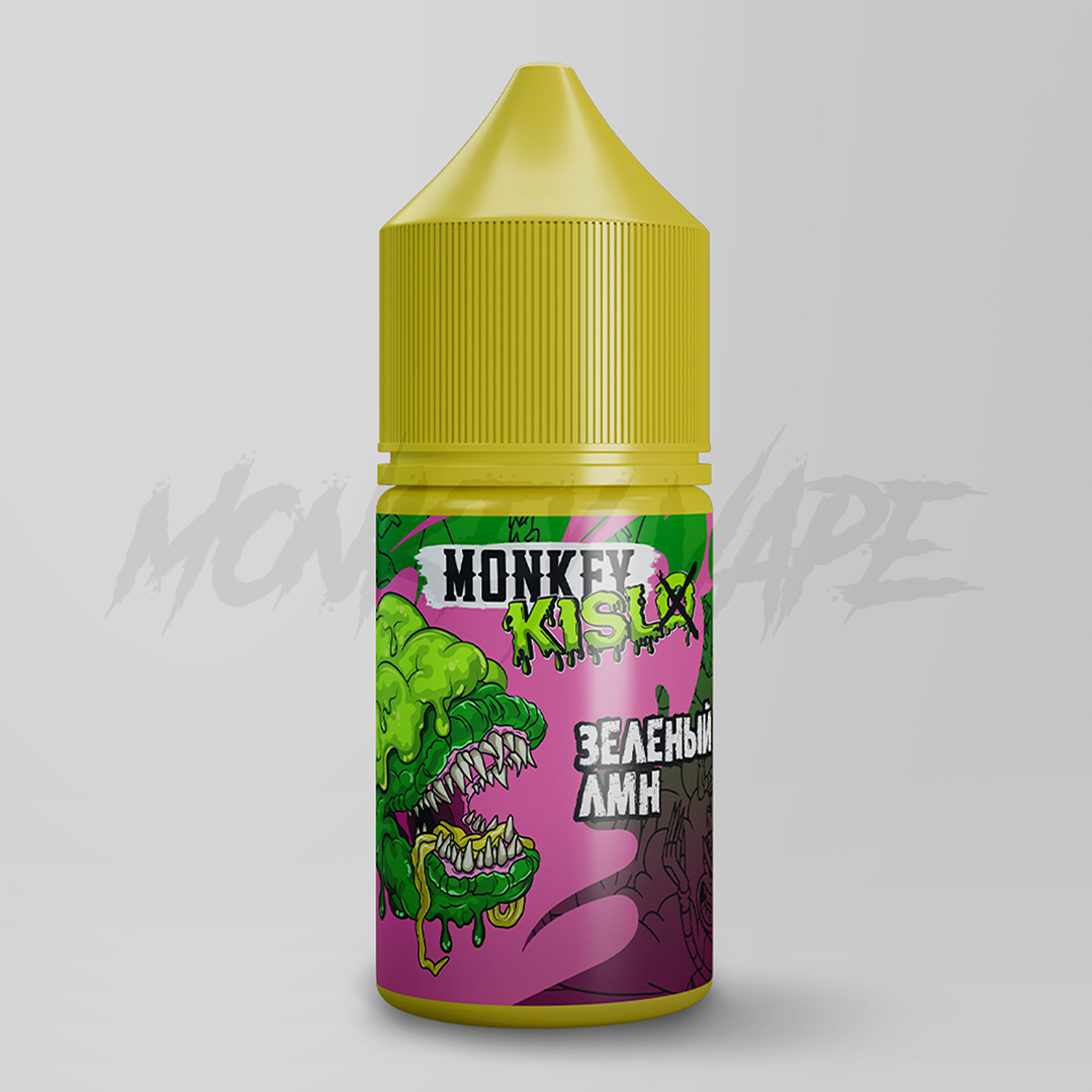 Жидкость Monkey Vape KISL 25мл #6 Зеленый Чй Лмн
