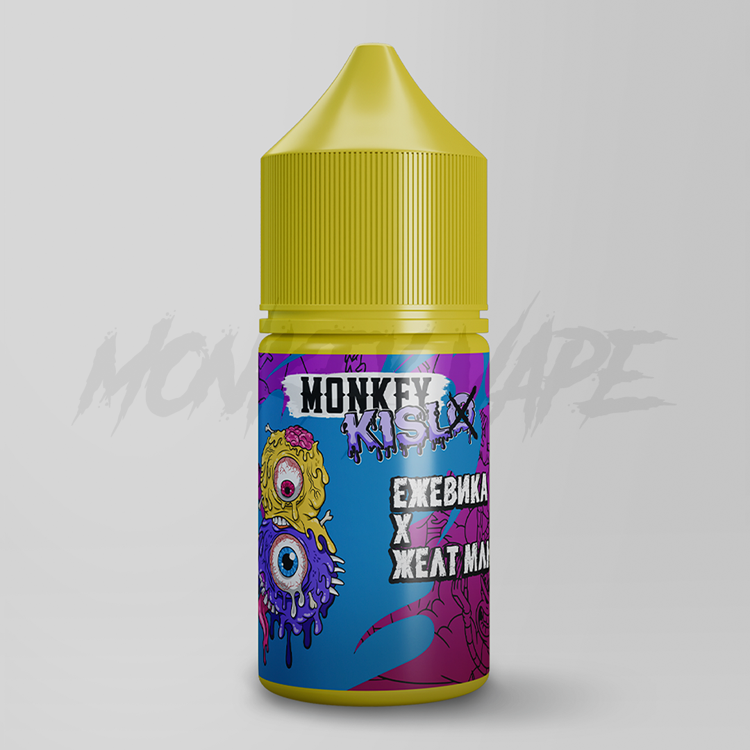 Жидкость Monkey Vape KISL 25мл #9 Ежвика Желт Млн