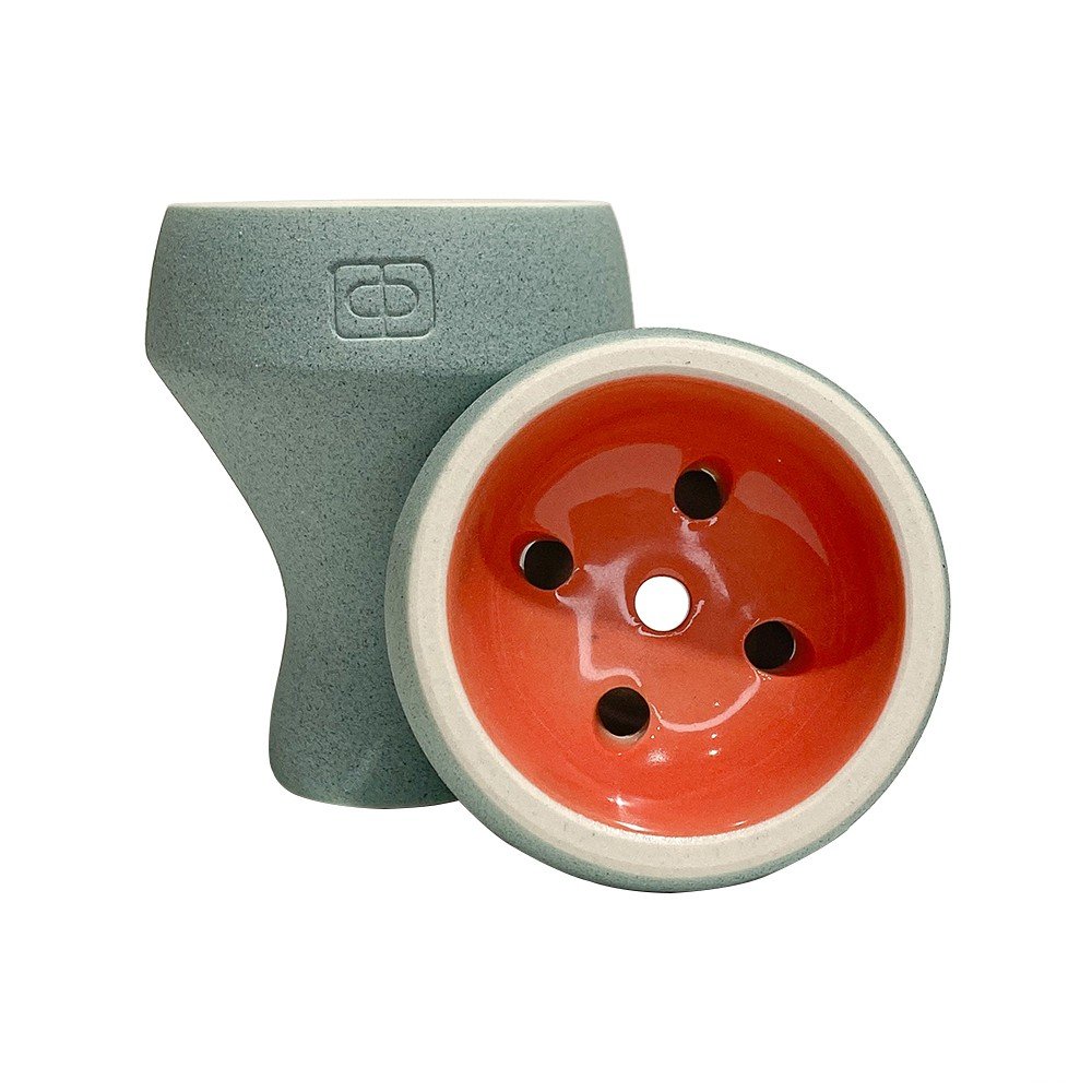 Чаша Форма Турка Бетон Зеленый/Красный