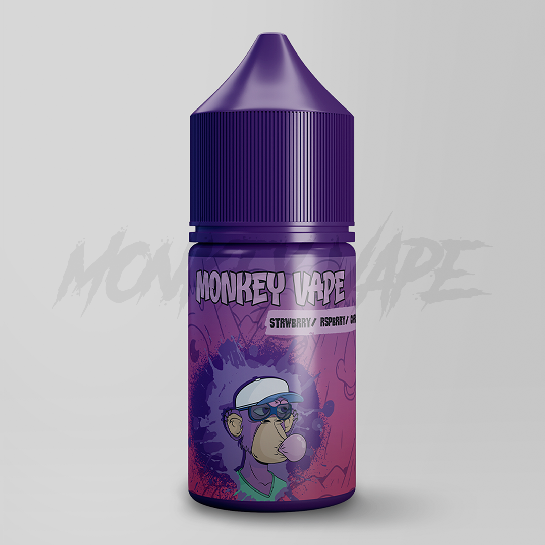 Жидкость Monkey Vape 30мл "Strwbrry/Rspbrry/Chrry"